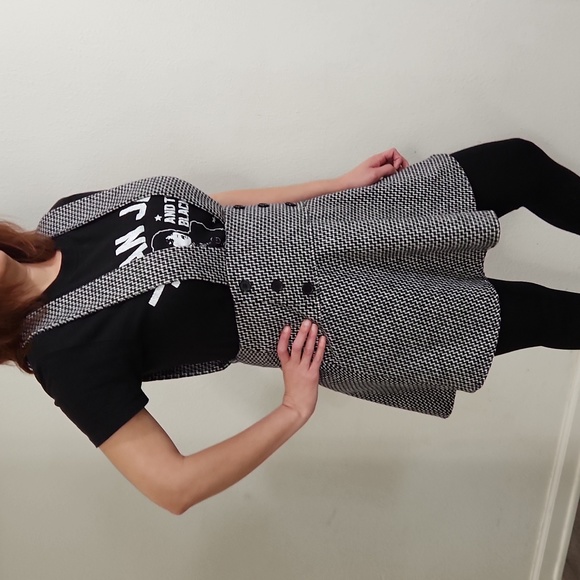 Forever 21 Double Breasted Pinafore Overall Dress - Picture 6 of 16